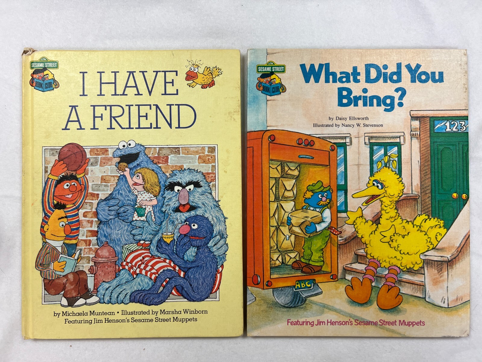 Sesame Street Book Club Books – dated 1980’s HB – lot of 14