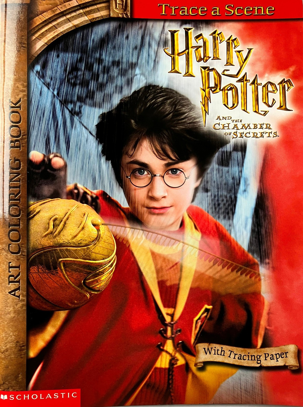 Harry Potter Chamber of Secrets ART COLORING Book: TRACE A SCENE and Color! NEW