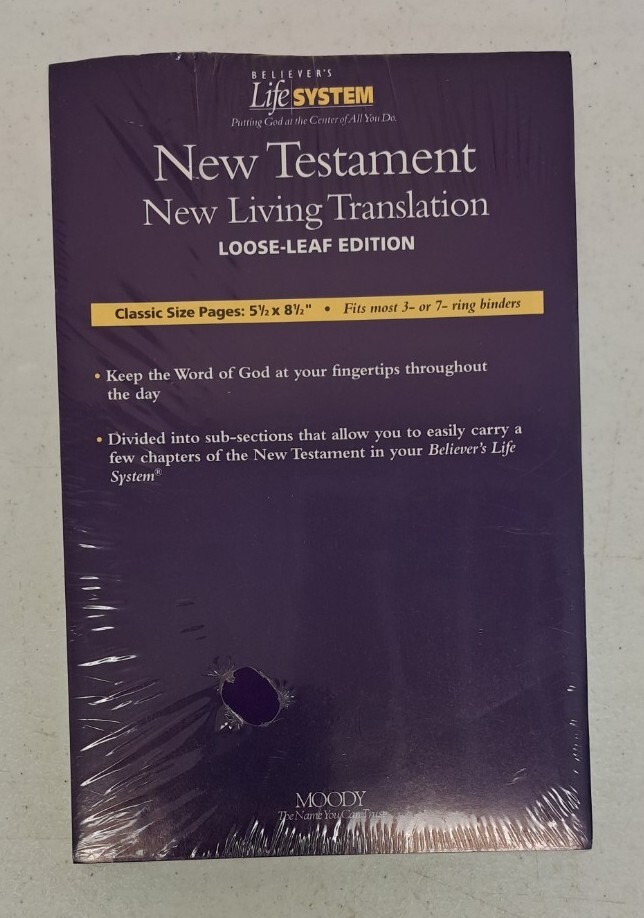 New Living Translation New Testament Loose Leaf Edition #658