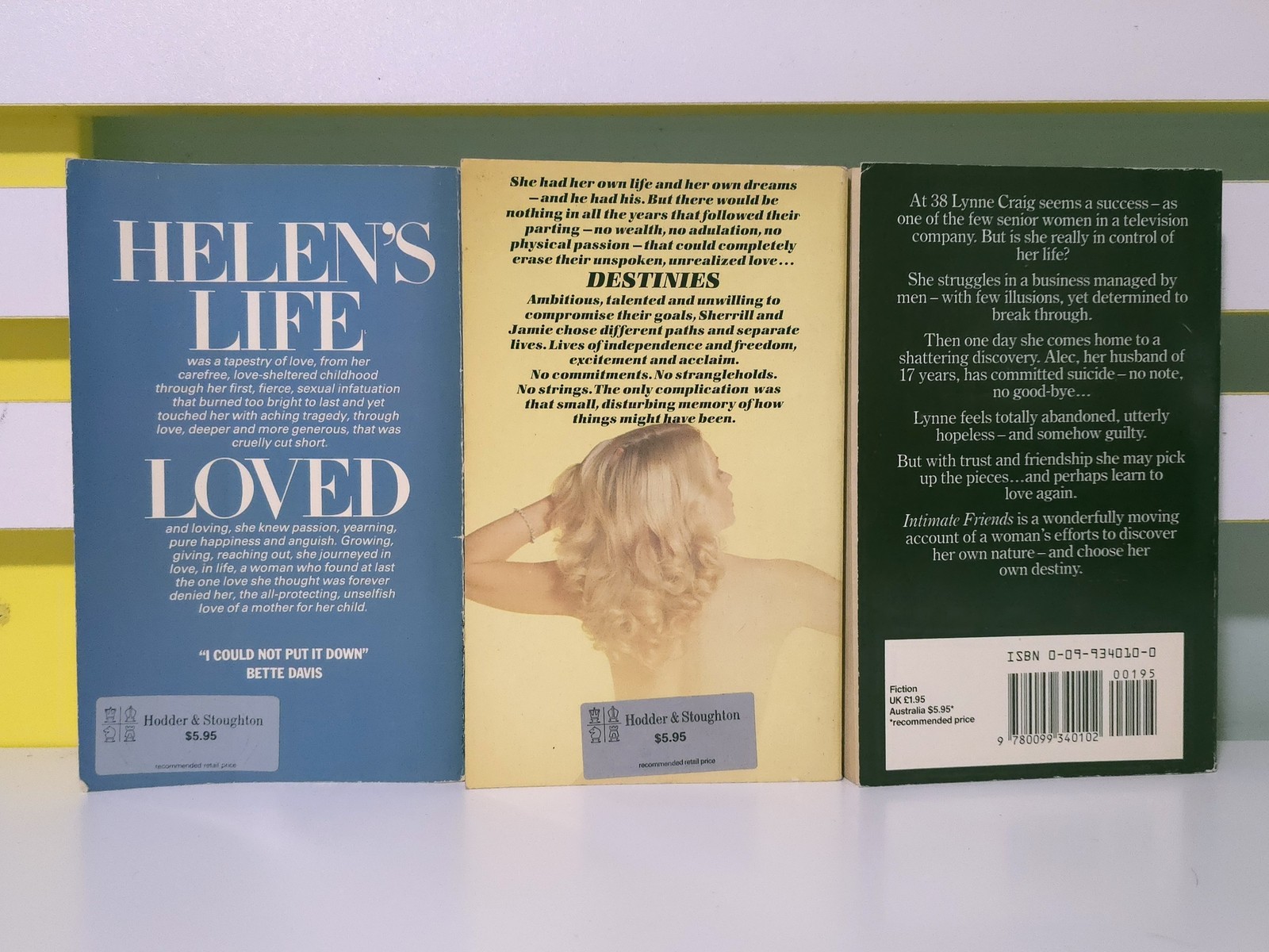 Lot of 3x Charlotte Vale Allen PB Romance Books! Destinies, Love Life & More!