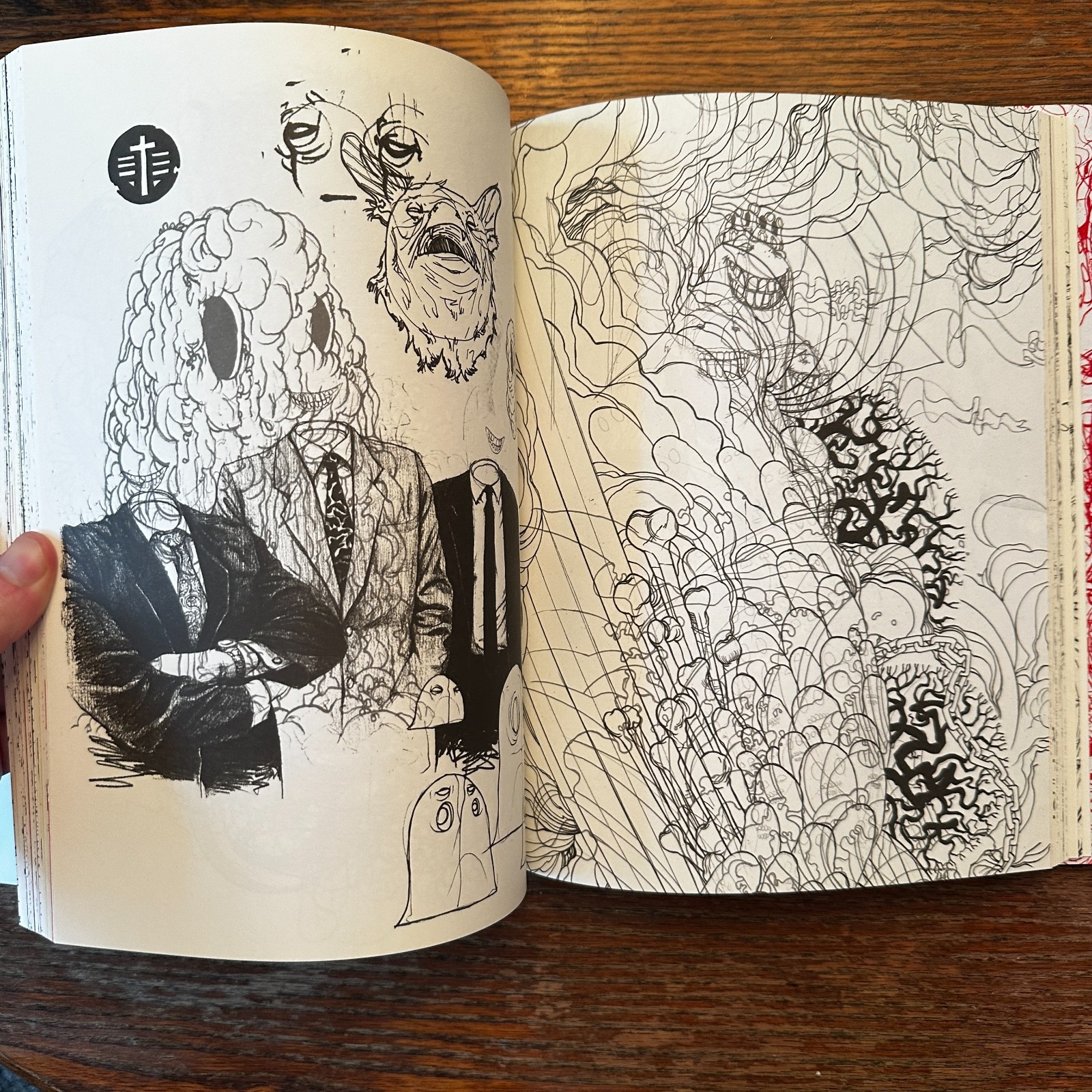 Zach Johnsen Sketchbook 2015 LTD to 1000 1st Ed Drawing Art Hardcover VG