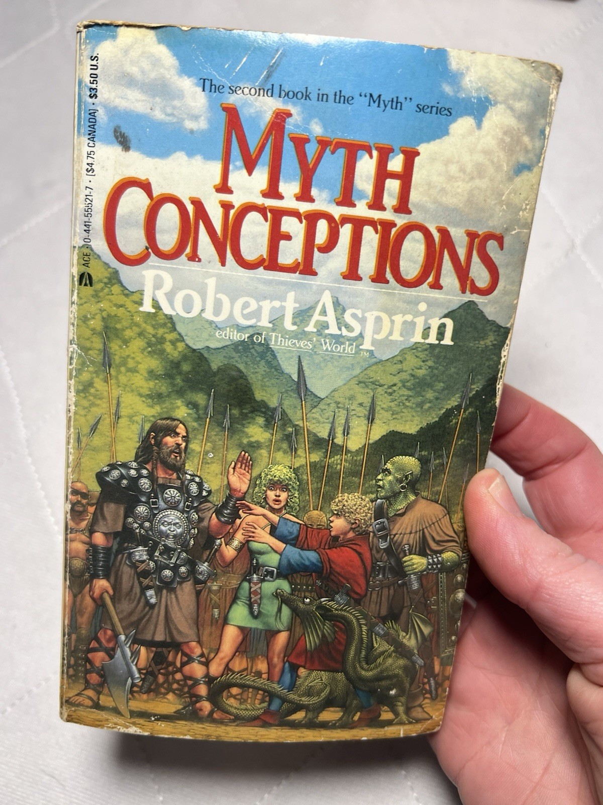 Robert Aspirin Books FIVE Myth Adventures Series Paperback 1980s Vintage