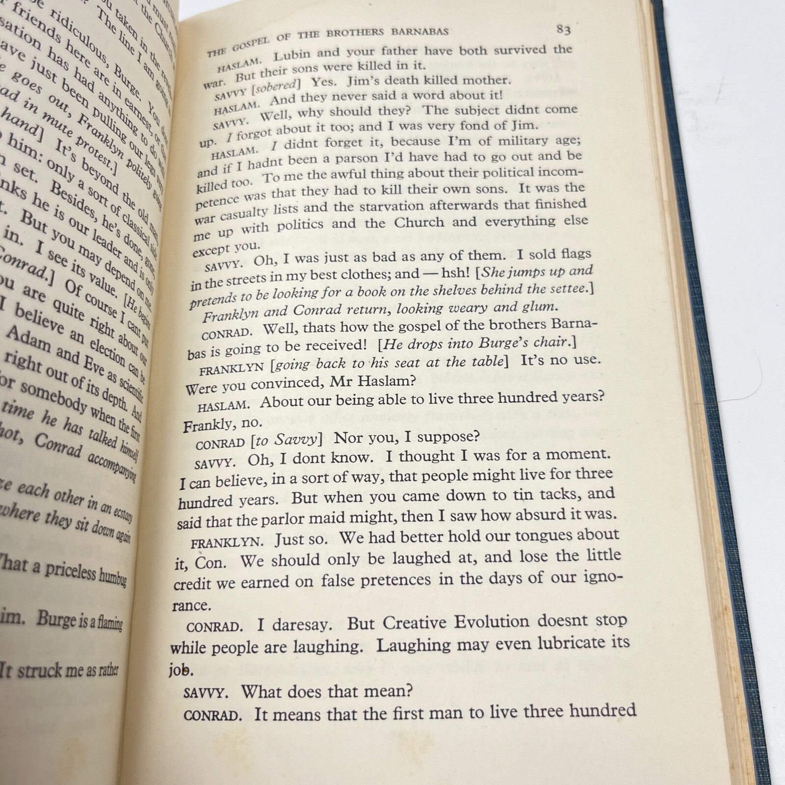 Back to Methuselah by George Bernard Shaw Oxford University Press 1947 Galaxy Ed