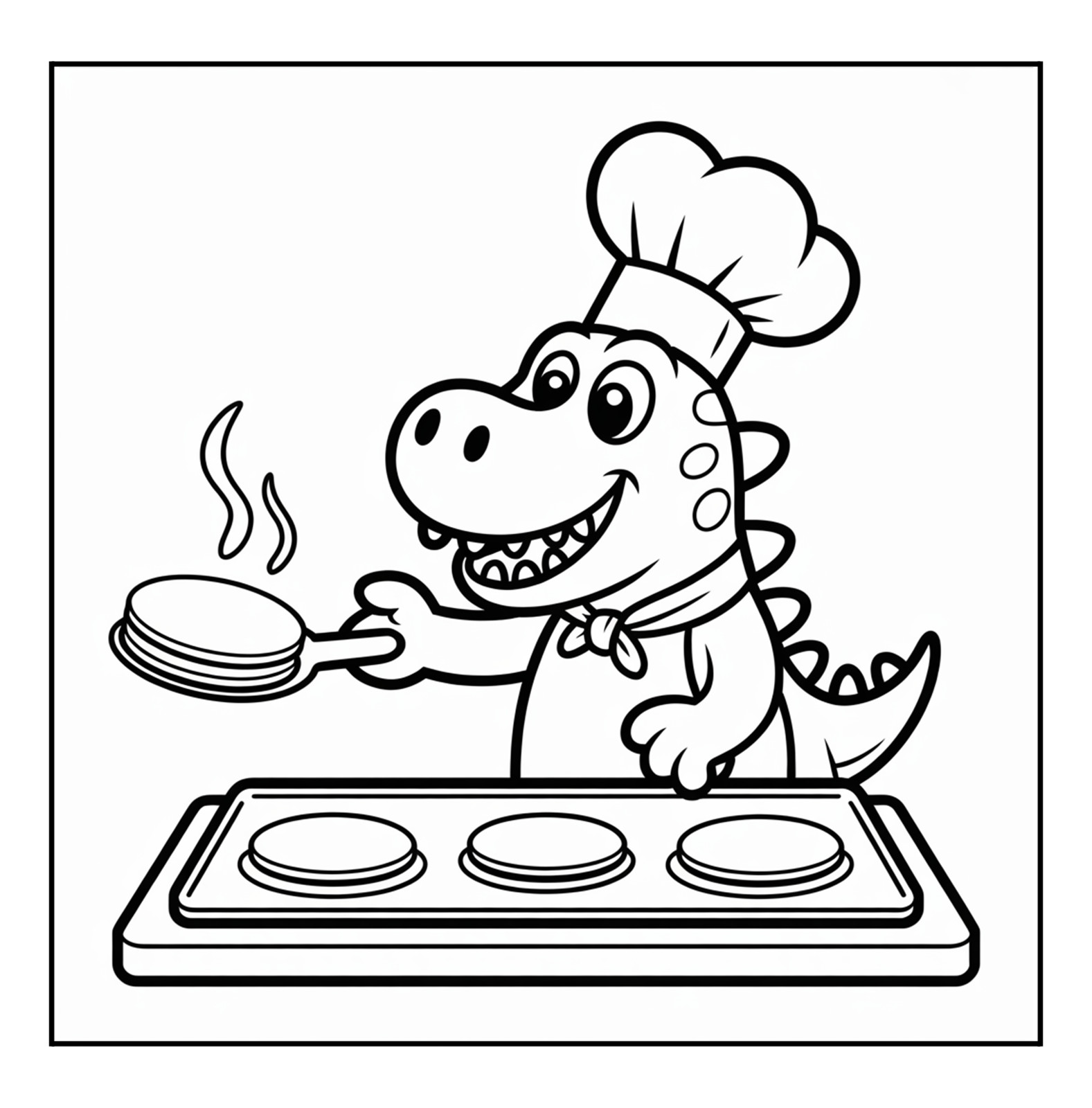 Cute Dinosaurs Coloring Book for Kids Ages 4-8 | Fun Prehistoric Activity Book |