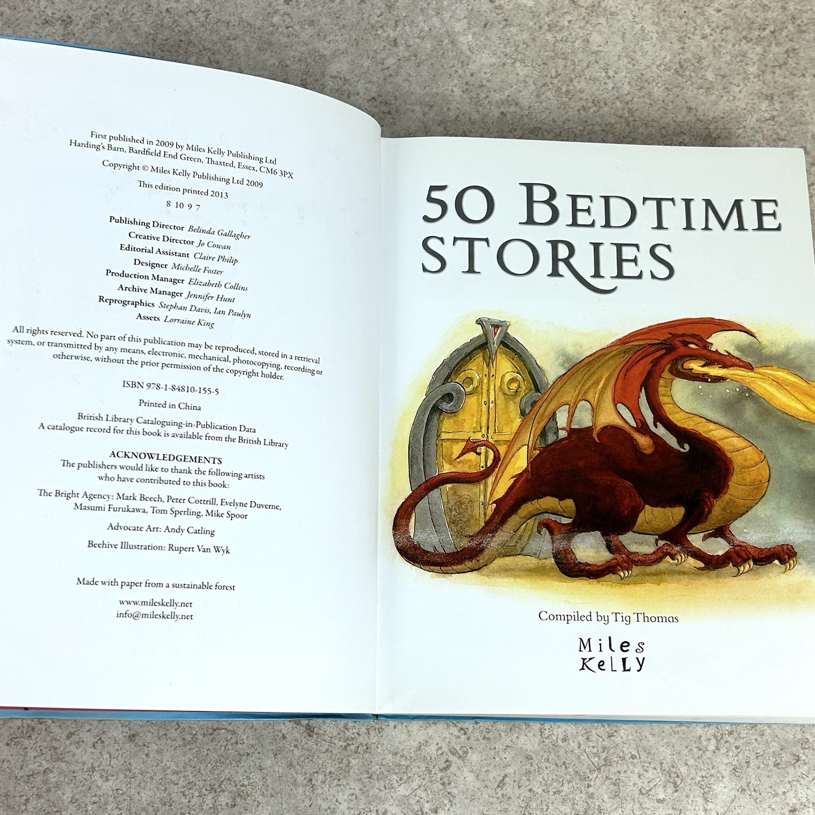 50 Bedtime Stories Children Book by Miles Kelly 2009 Edition Paperback 512 Pages