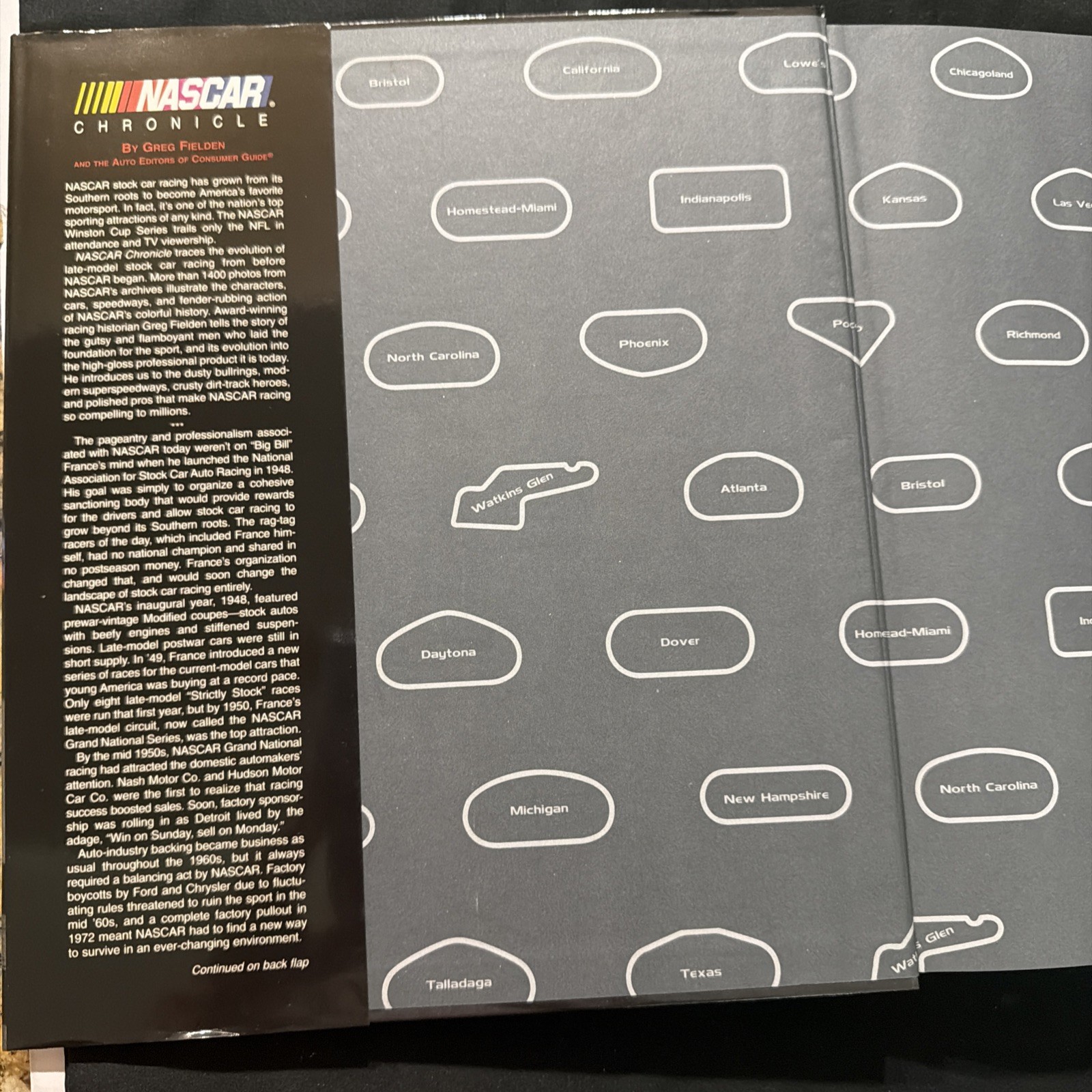 Nascar Chronicle Hardcover By Greg Fielden Racing Book 496 Pages As Pics 😎
