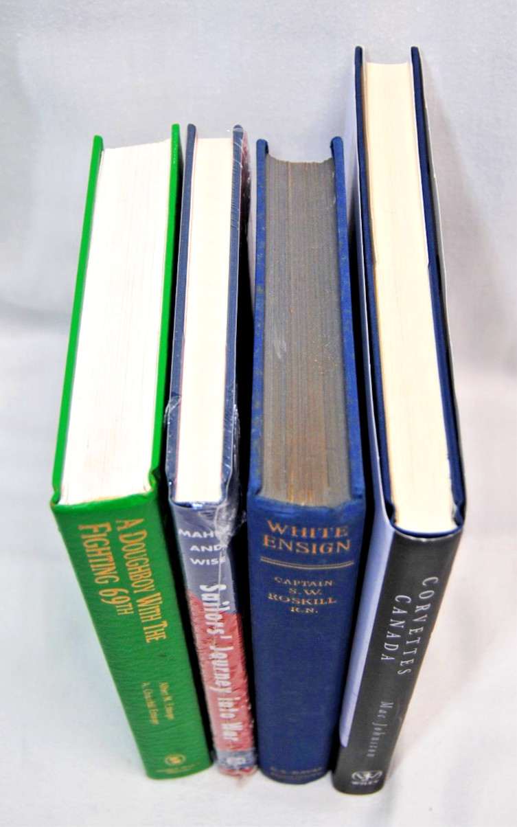World War I & World War II Biographical Military Books Lot of 4 Assorted T2546