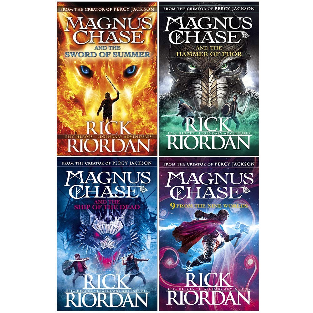Magnus Chase 4 Books Collection Set by Rick Riordan | Sword of Summer + More PB