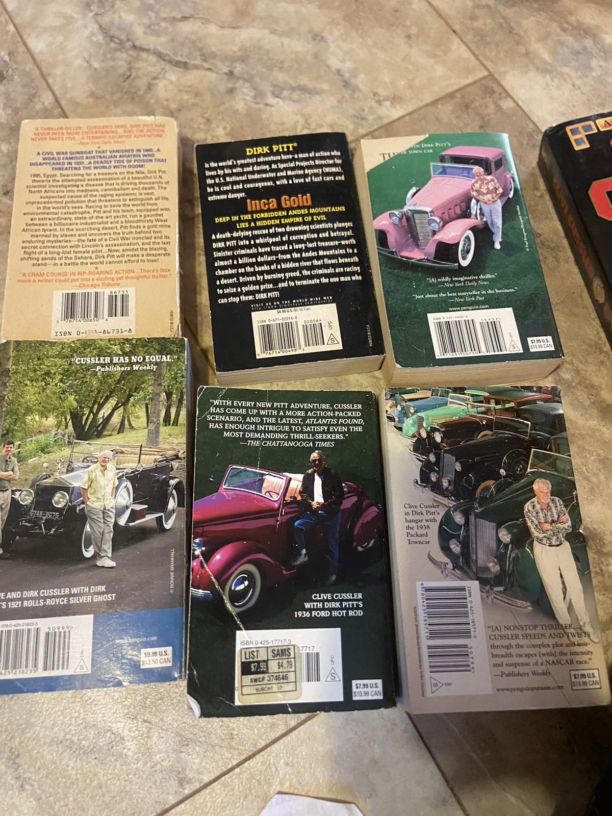 Clive Cussler 14 Book Lot Dirk Pitt Treasure Sea Adventure Novels 14 In Set
