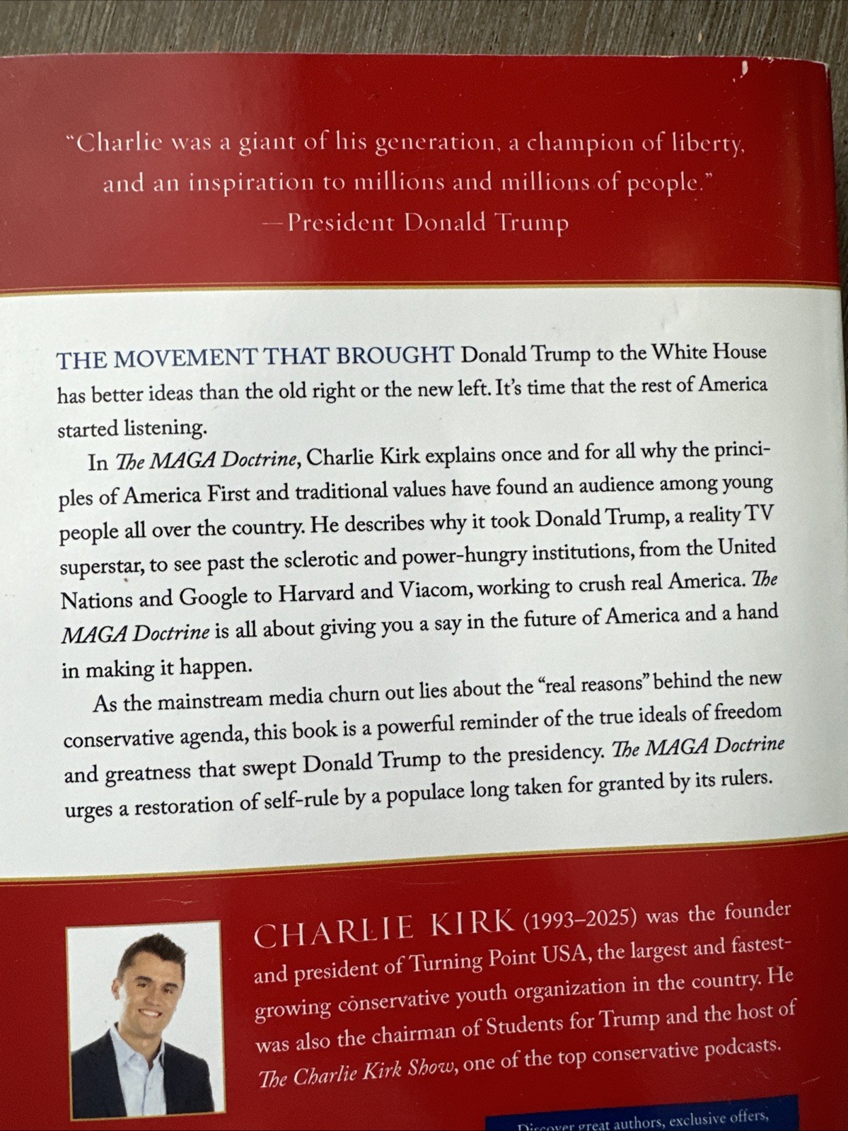 MAGA Doctrine : The Only Ideas That Will Win the Future by Charlie Kirk…