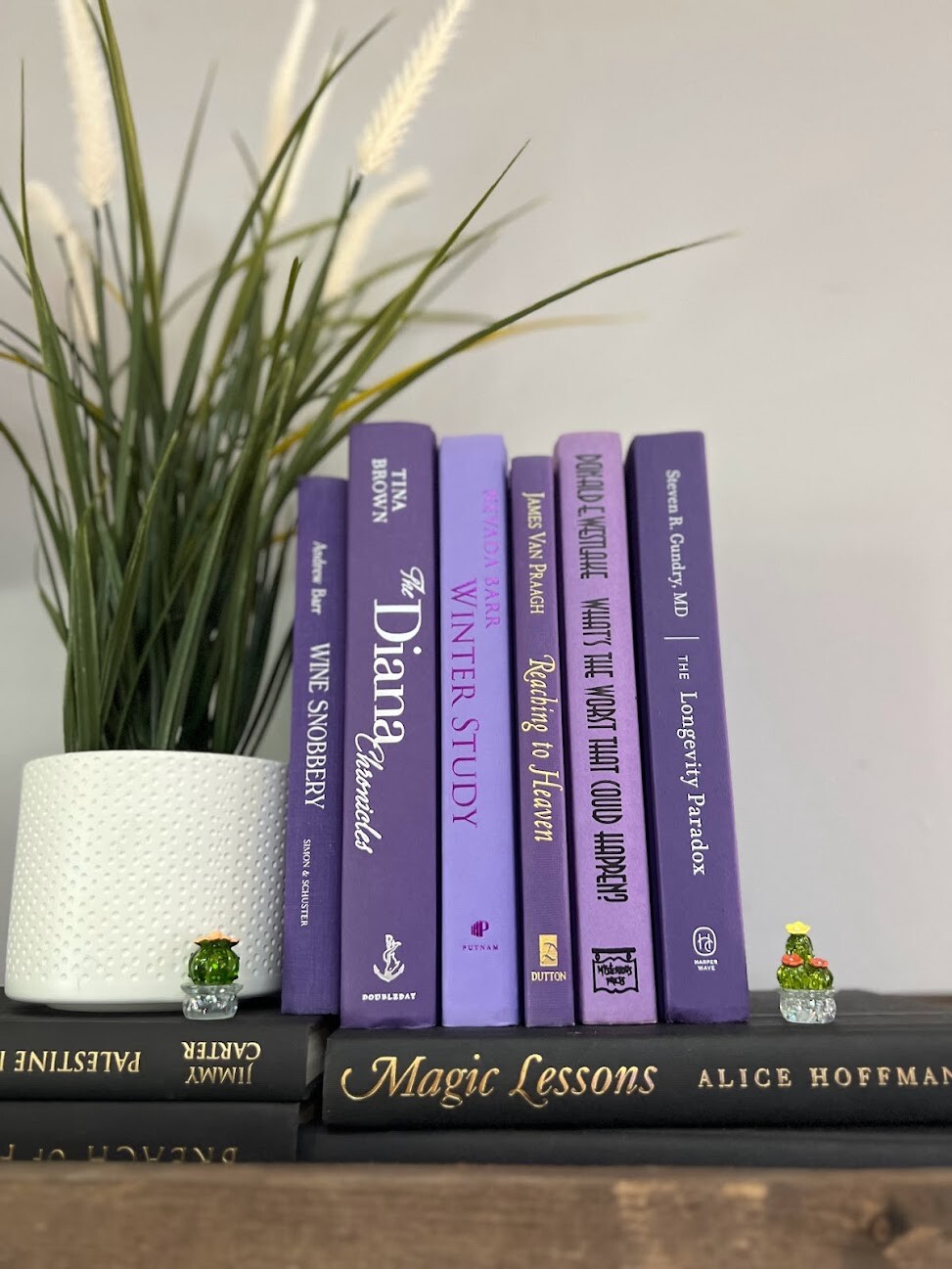 Stack of 6 colorful books for Decoration | Book Decor| Decorative Book set.