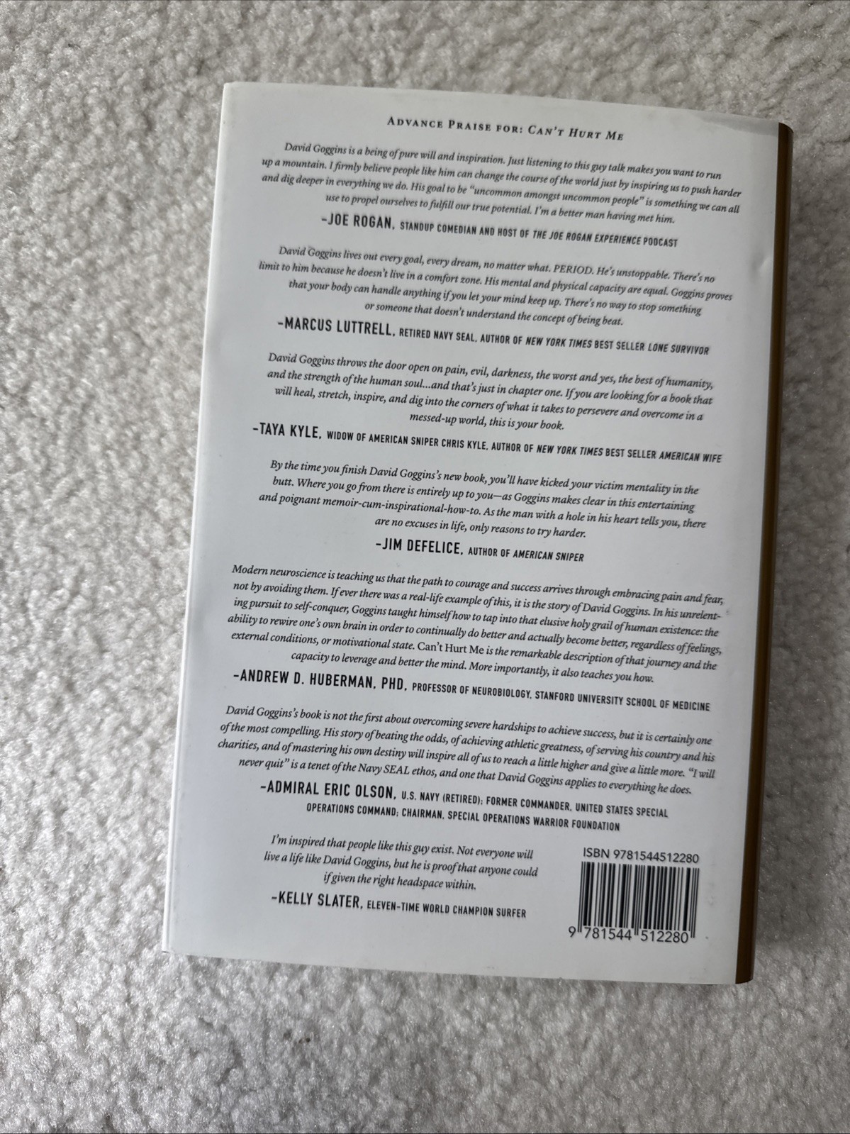 Can’t Hurt Me Master Your Mind and Defy the Odds by David Goggins Hardback & Jac