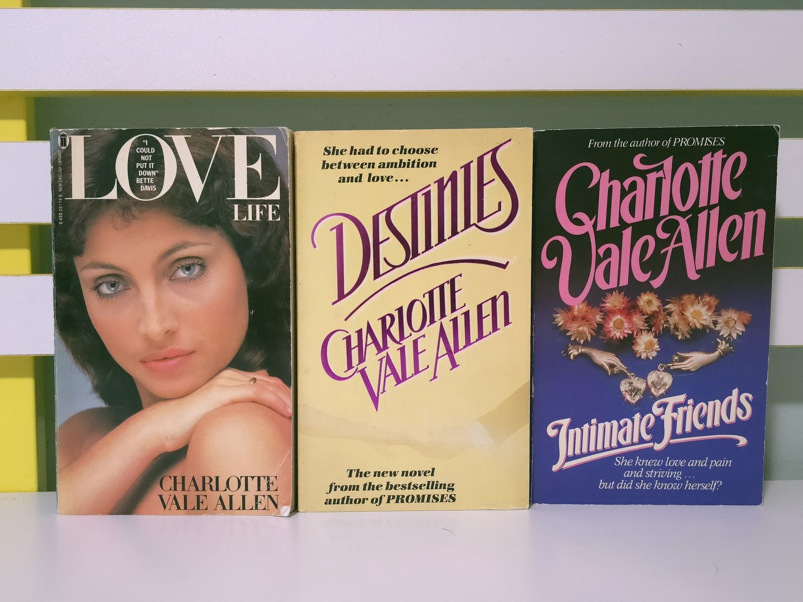 Lot of 3x Charlotte Vale Allen PB Romance Books! Destinies, Love Life & More!