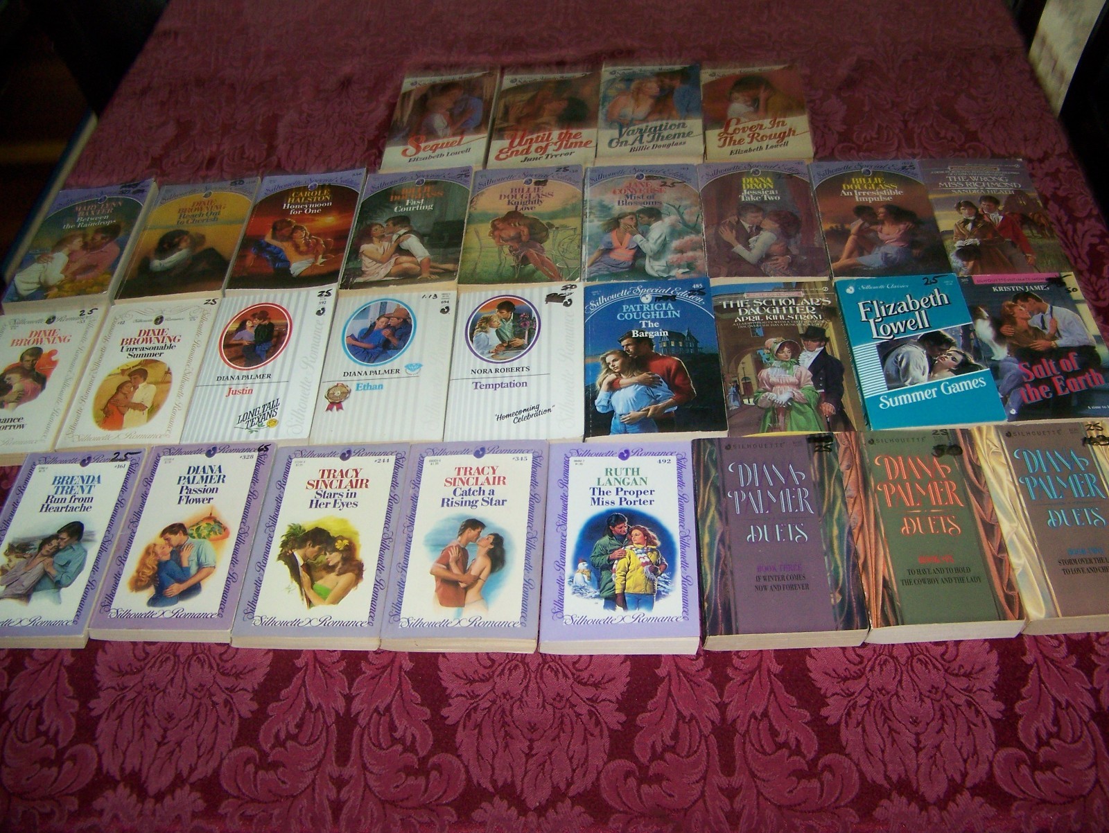 silhouette romance book lot OF 30 1980s & 90s GREAT READS & STORIES