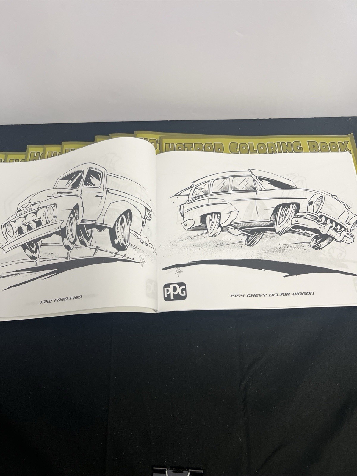 2016 PPG Industries-Hot Rod Coloring Book By SQUINDO- 30 Pages