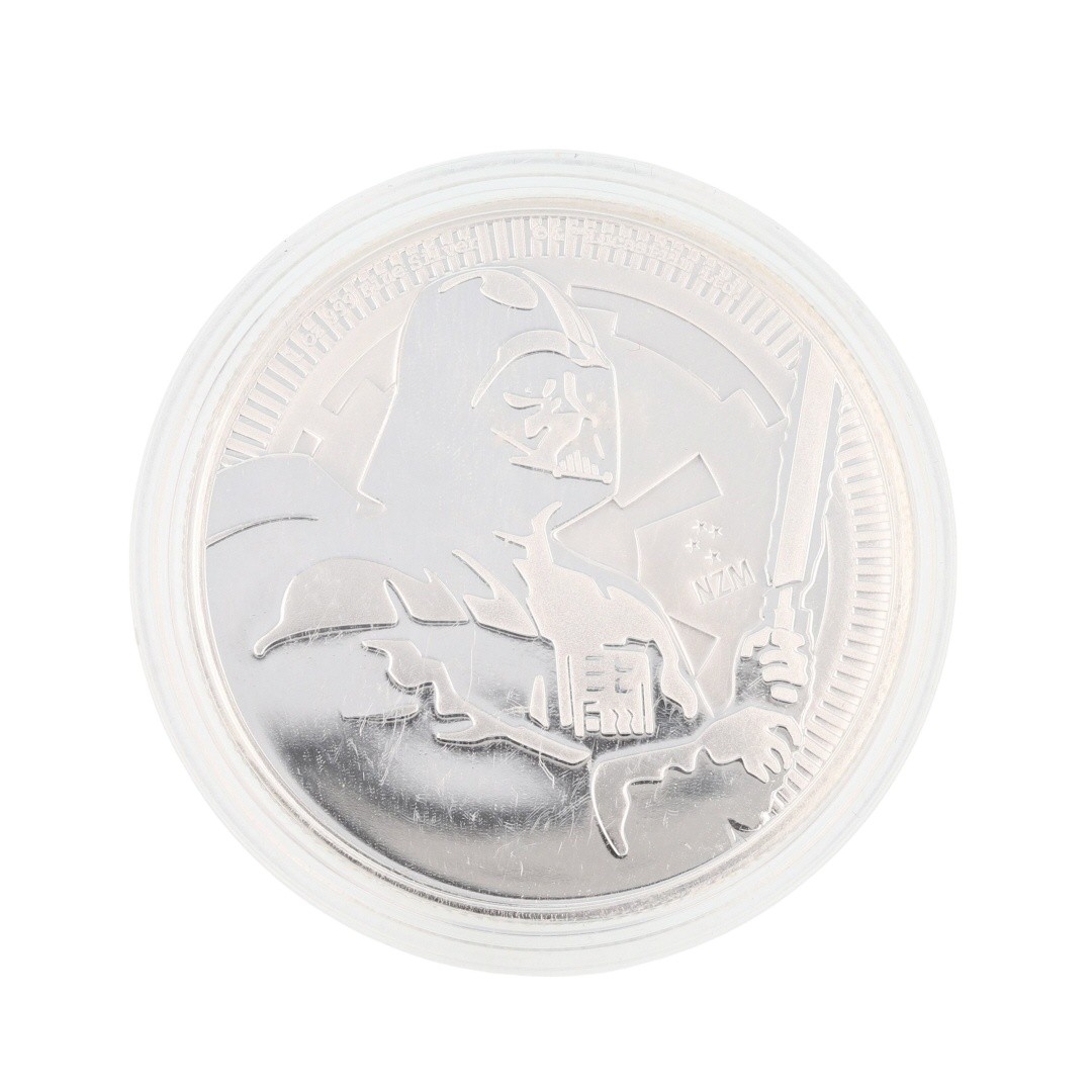 2020 $2 Darth Vader Coin / Egyptian Dragon Round 1 oz .999 Fine Silver Set of 2
