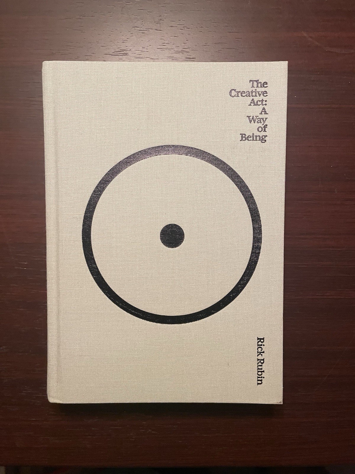 Rick Rubin The Creative Act: A Way of Being Hardcover Nonfiction Self-Help