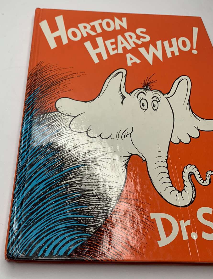 DR SEUSS 1982 HORTON HEARS A WHO HARDCOVER BOOK 11 X 8 INCHES