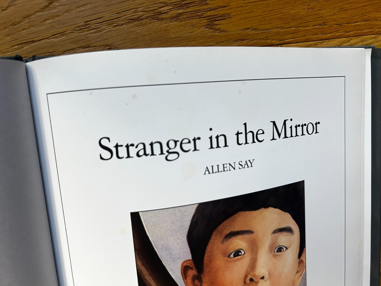 Stranger in the Mirror by Allen Say 1995 Vintage Hardcover with Dust Jacket