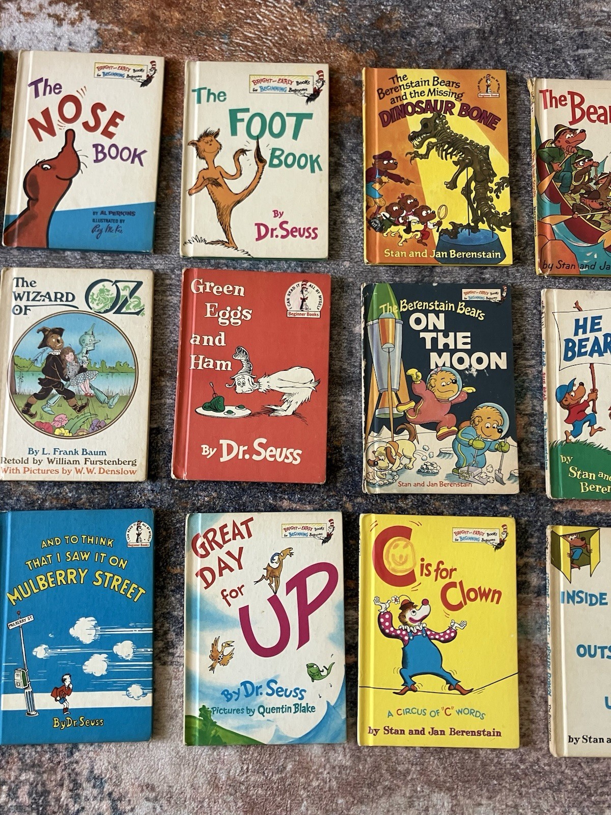 Dr Seuss Beginner Books lot 18 Classic Hardcover Bright And Early Berenstain OZ