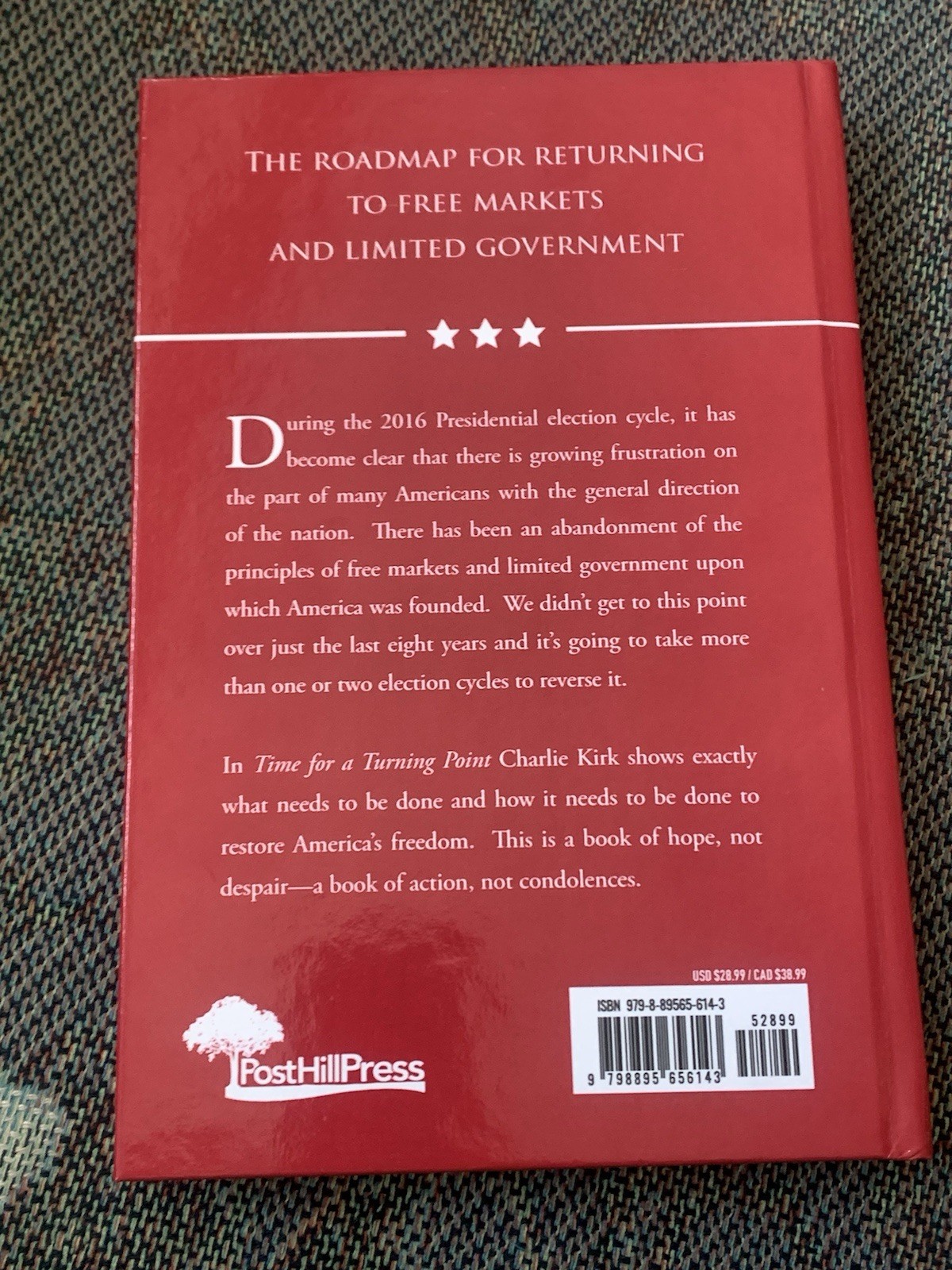 Time for a Turning Point by Charlie Kirk, Brent Hamachek – LIKE NEW