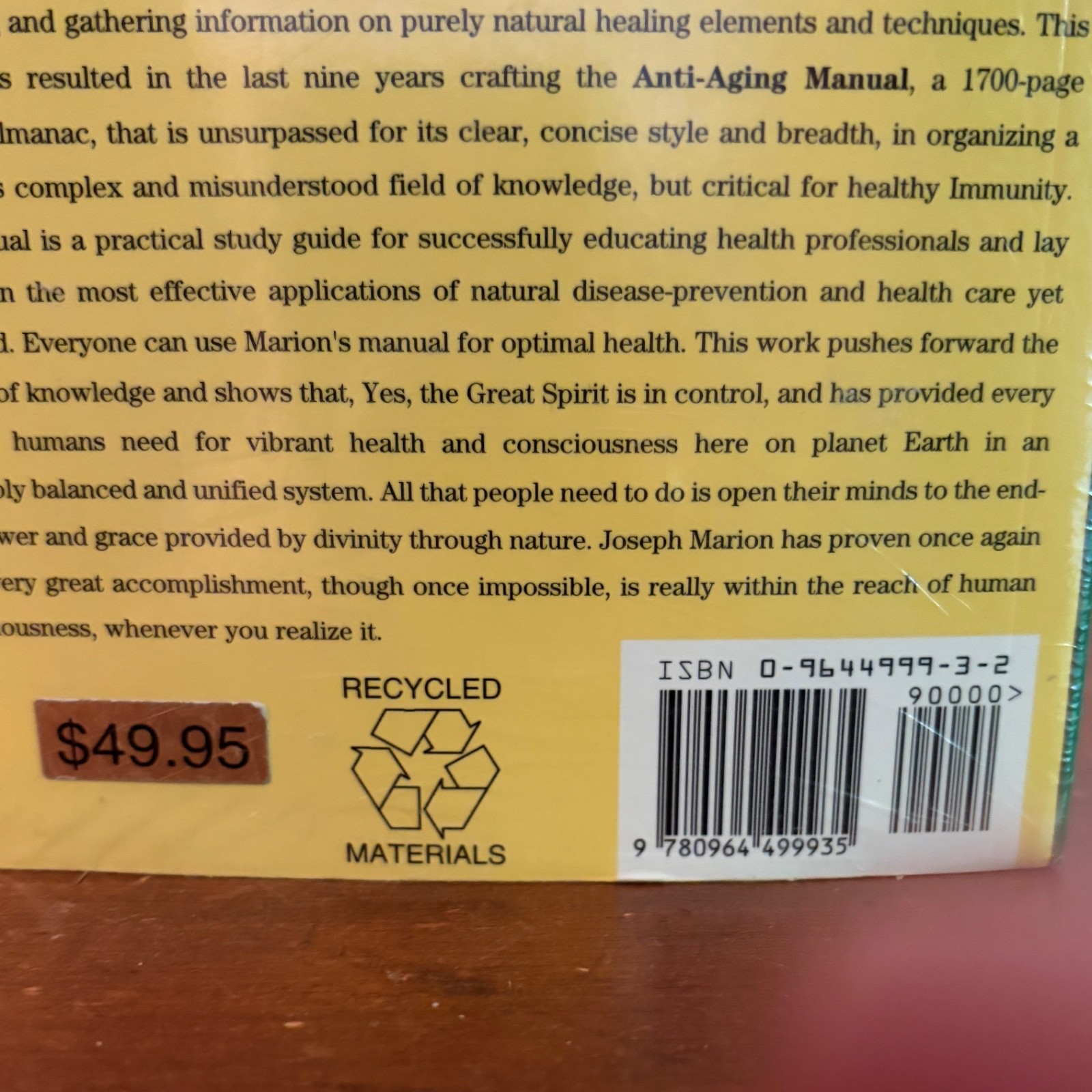 Anti-Aging Manual: The Encyclopedia of Natural Health 3rd Edition Joseph Marion