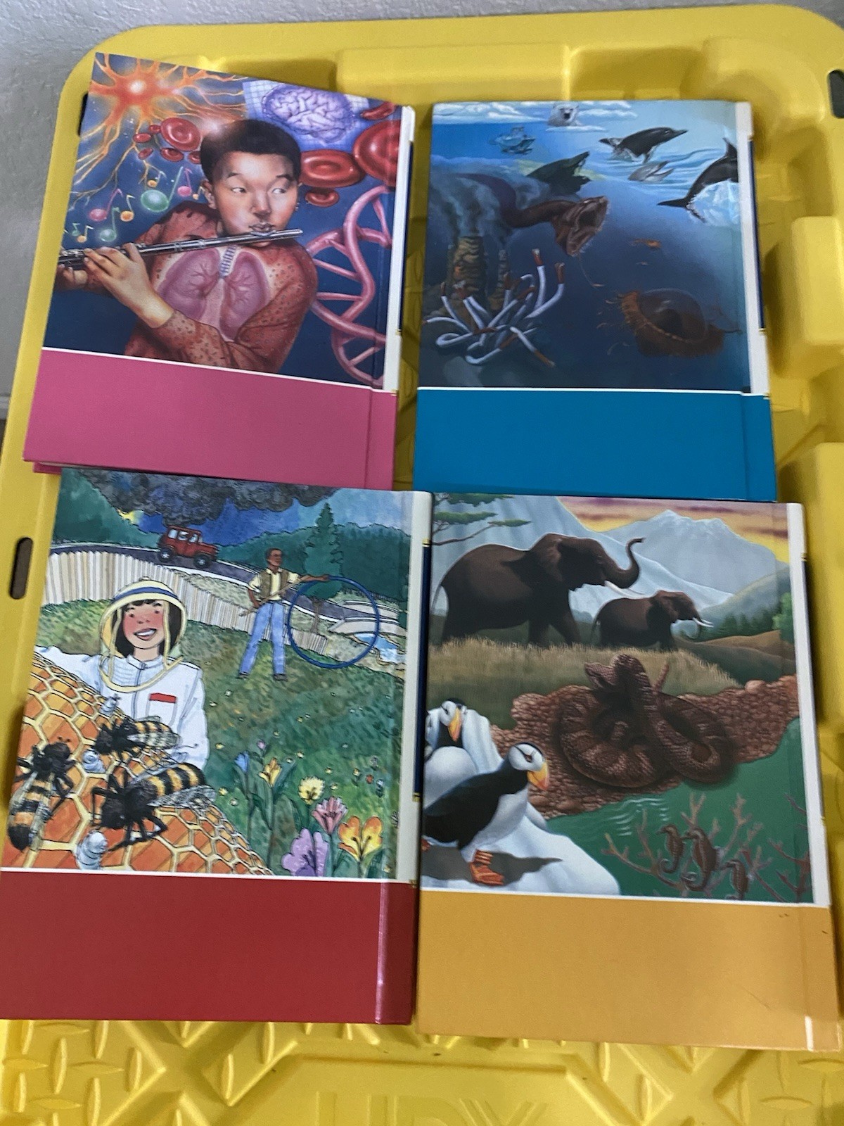 4 Childcraft Vintage Annual Series 1995-1998 Hardcover Educational By World Book