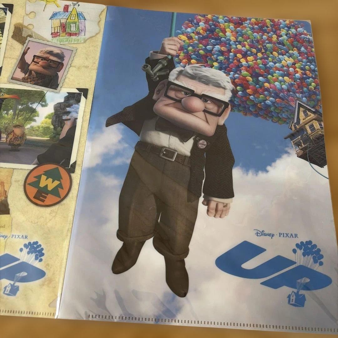Disney UP Clear File Double-sided Print Rare Collectible