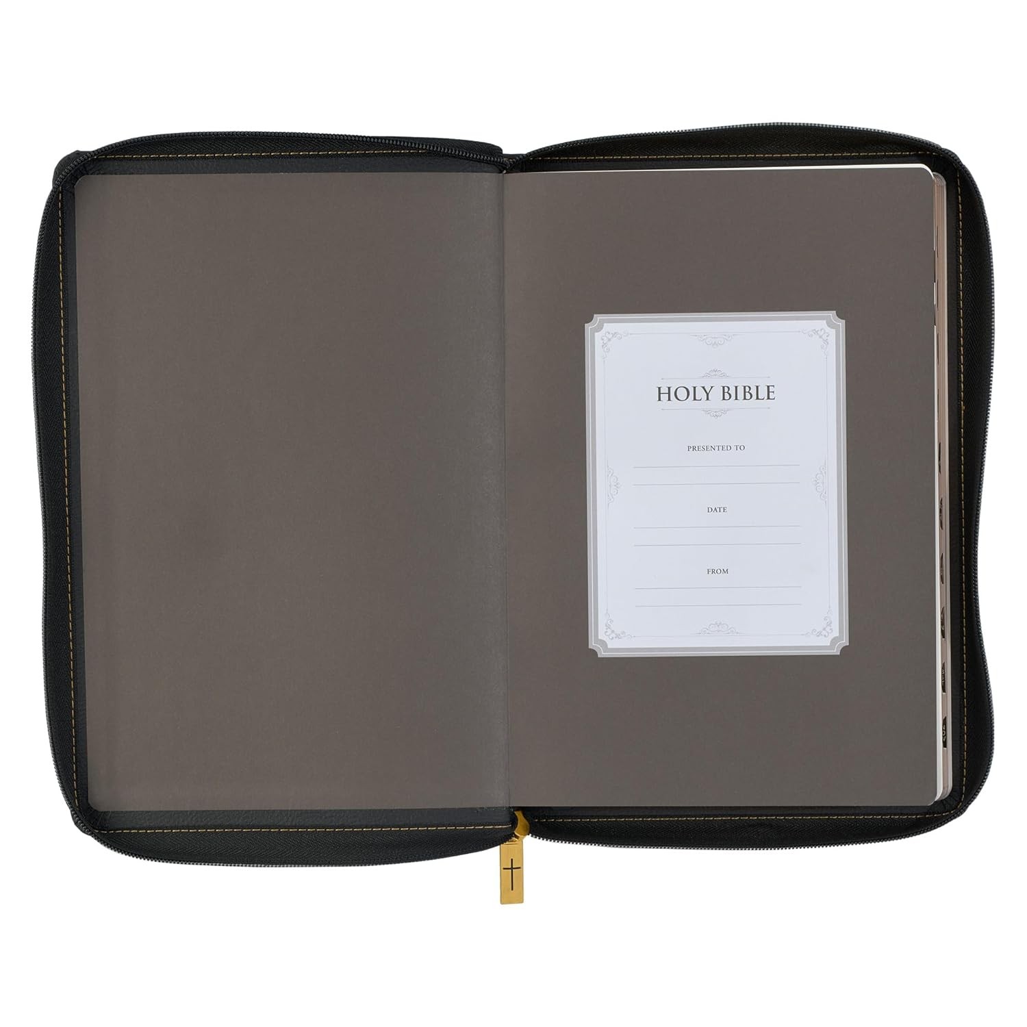 KJV Large Print Thinline Bible Black Zipper Indexed BRAND NEW in Shrink Wrap!!!