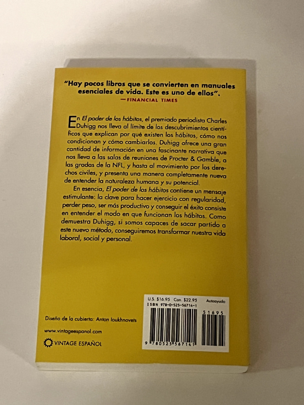 El Poder de Los Habitos / The Power of Habit Paperback by Charles Duhigg- Good