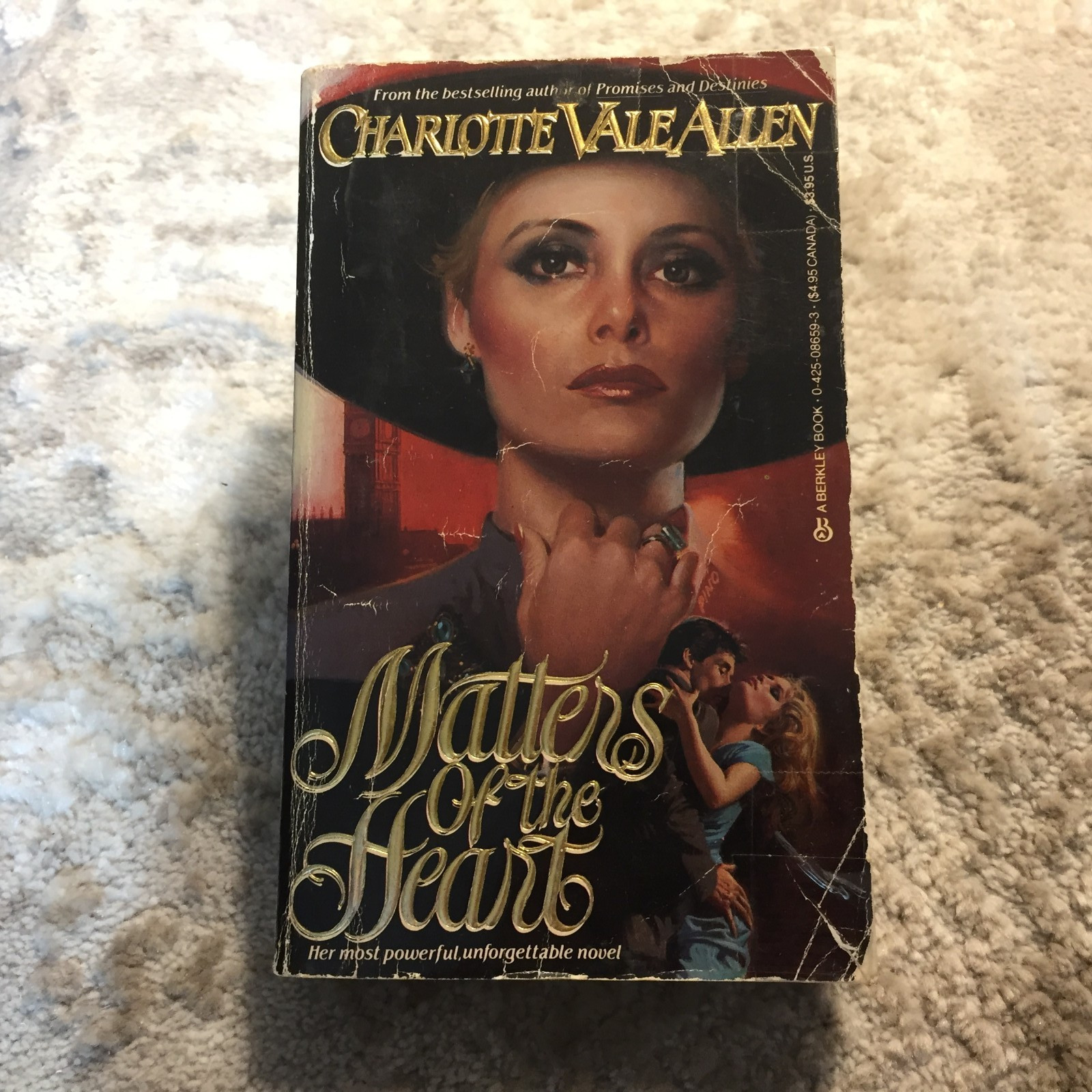 Matters Of The Heart Charlotte Vale Allen 1986 Berkley Books Family Saga Romance
