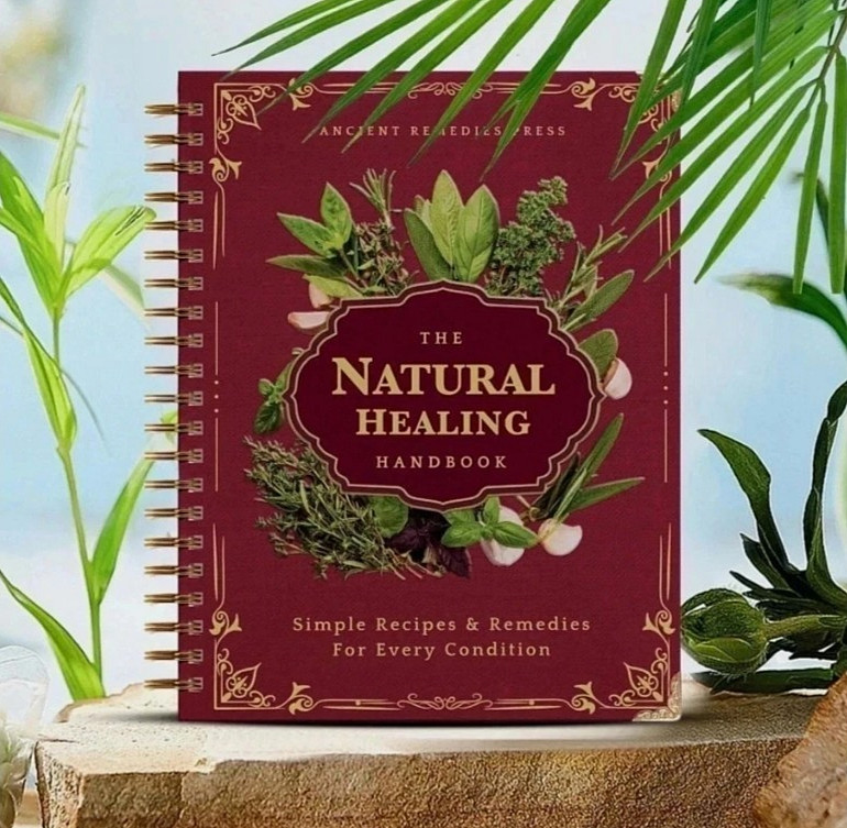 The Natural Healing Handbook, Spiral-Bound Guide For Herbal Remedies And Natural