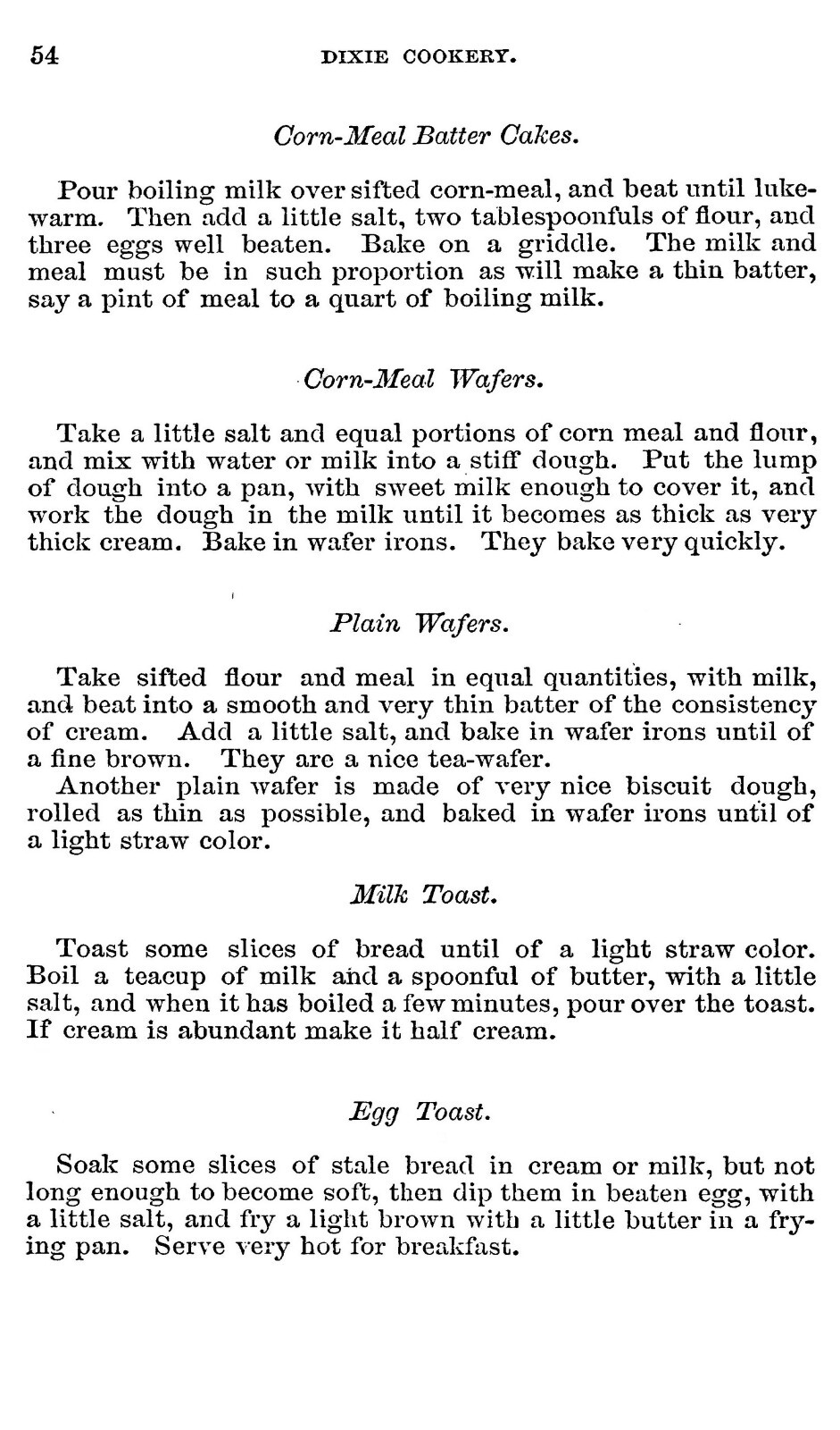 1867 Dixie Cookery Cook Book 120 Pages