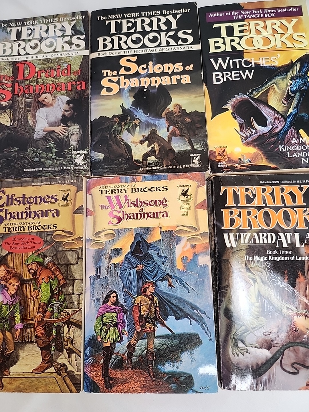 8 Terry Brooks Book Lot Shannara Series in Good/Great Condition FREE SHIPPING