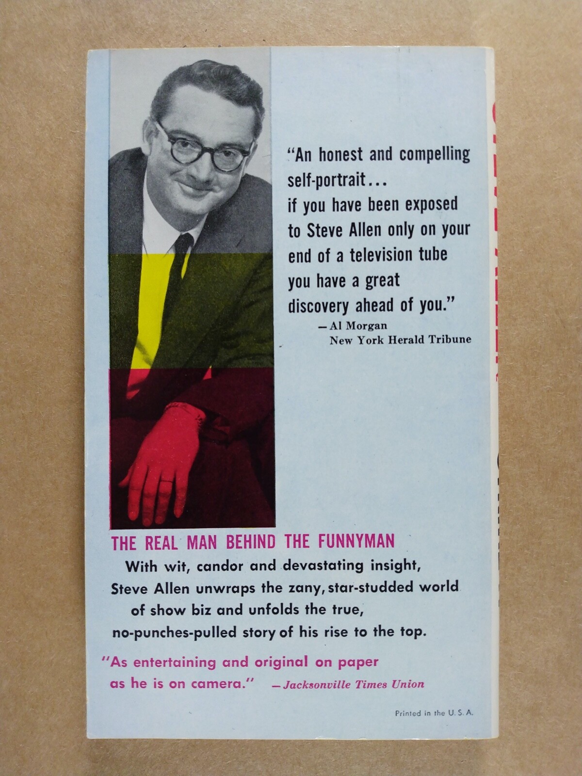 Steve Allen An Autobiography Mark It And Strike It vintage paperback