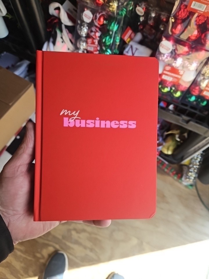 Tabitha Brown My Business Lined Journal, 184 Pages, 6×8, Hard Cover, Red