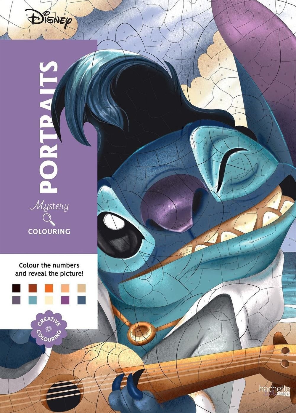 Mystery Colouring – Portraits: Reveal iconic Disney characters with colour by nu