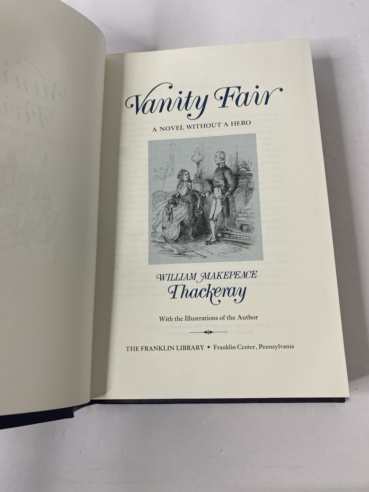 Vanity Fair William Makepeace Thackeray Franklin Library Hardcover