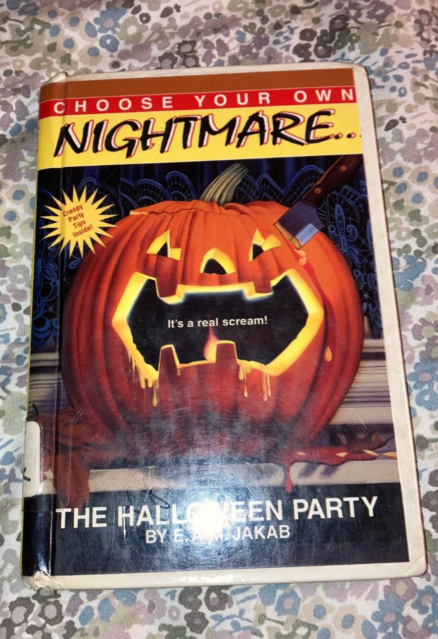 Vintage 1995 Choose Your Own Nigthmare The Halloween Party EX-Library Book