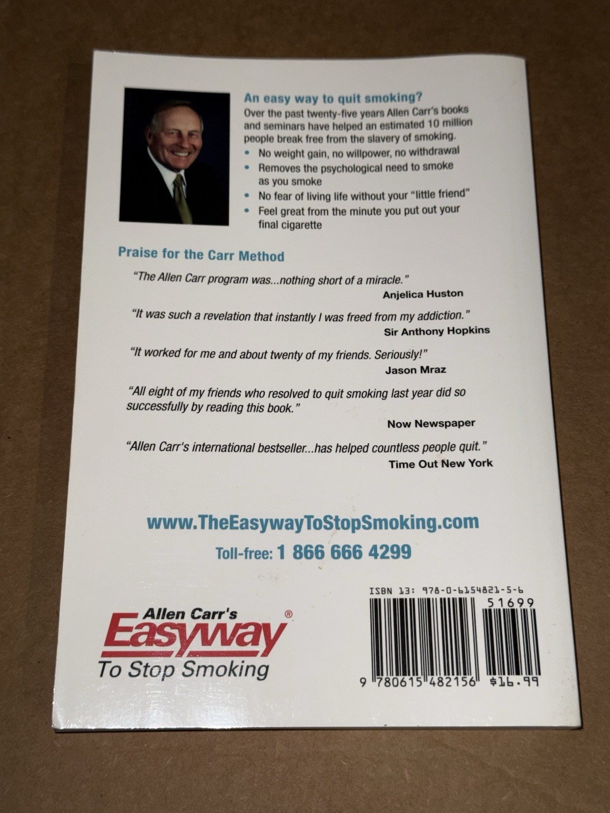 Allen Carr Easy Way to Stop Smoking New US Edition Paperback
