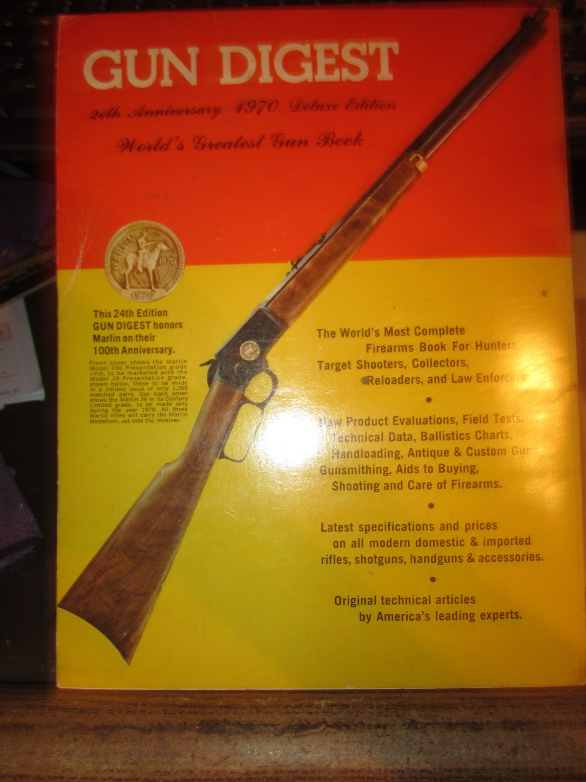 Gun Digest 1970 24th Annual Edition John Amber 416 PAGES VG