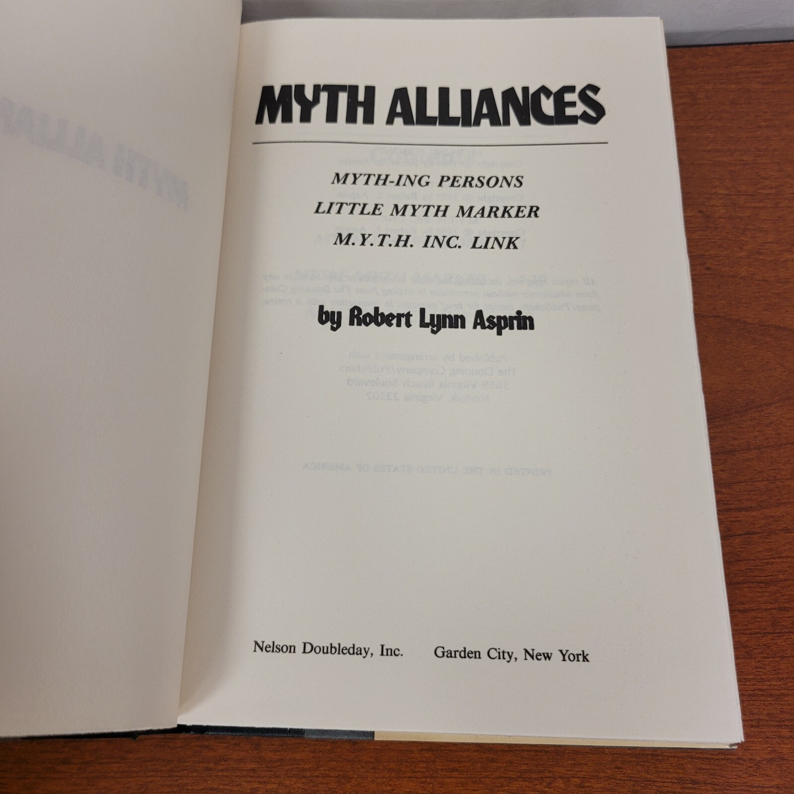MYTH ALLIANCES/SANCTUARY by Robert Asprin, Vtg HC 1981 THIEVES’ WORLD Series 1-3
