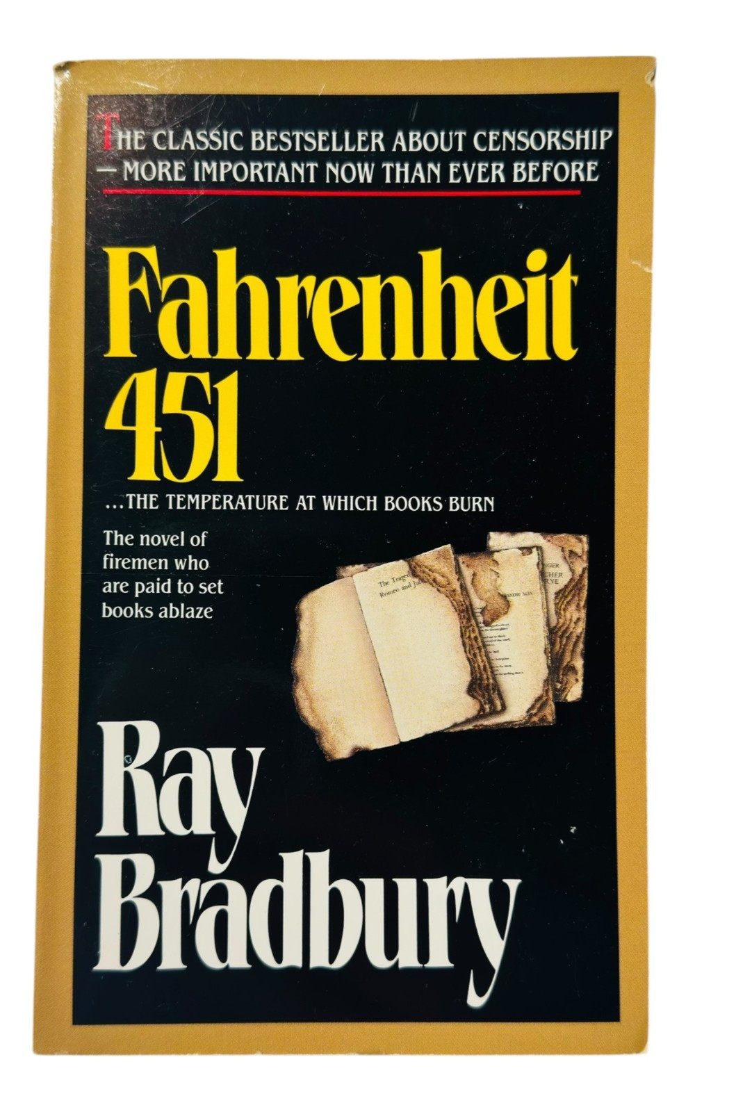 Fahrenheit 451 Ray Bradbury 1987 Mass Market PB Dystopian Sci-Fi Classic