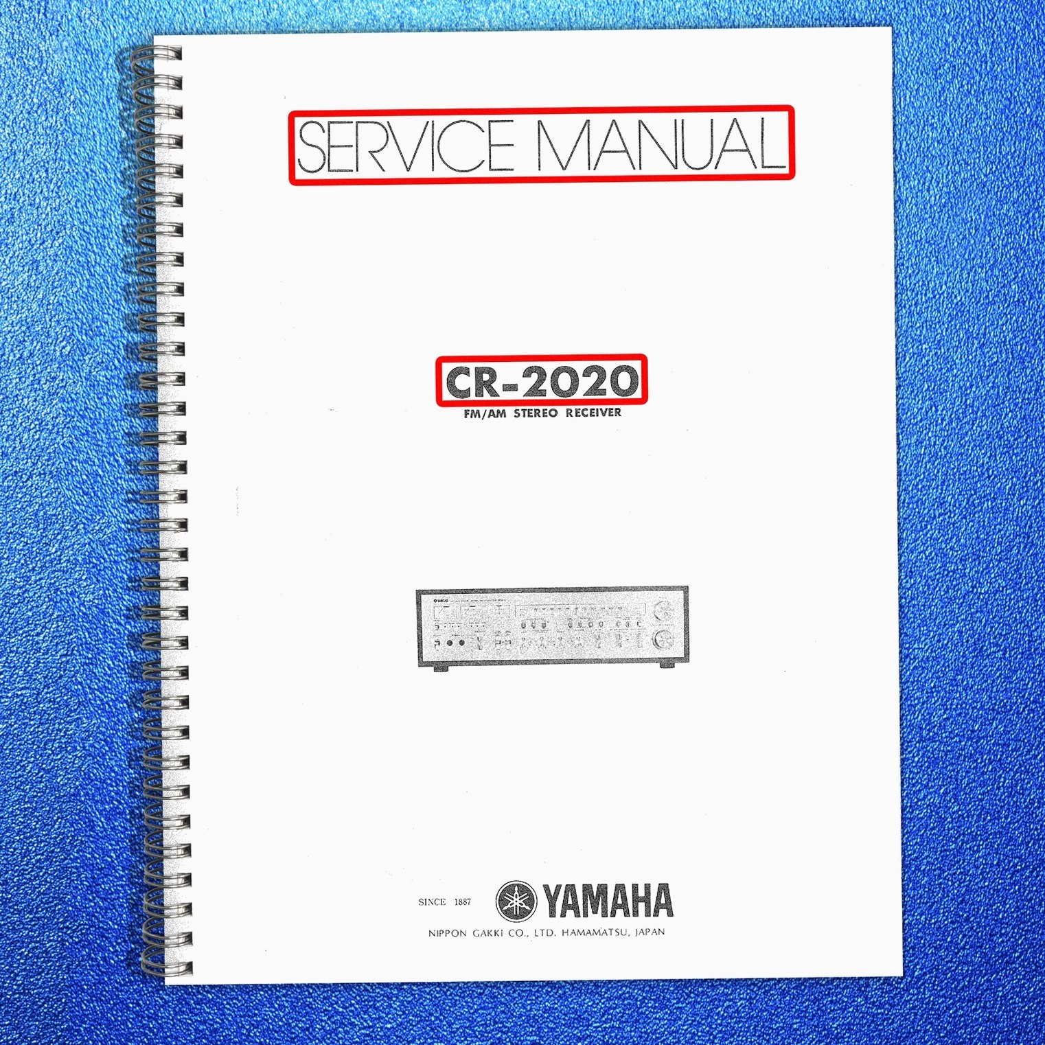 YAMAHA CR-2020 FM AM Stereo Receiver Service Manual – BIND – COVERED – FOLDOUTS