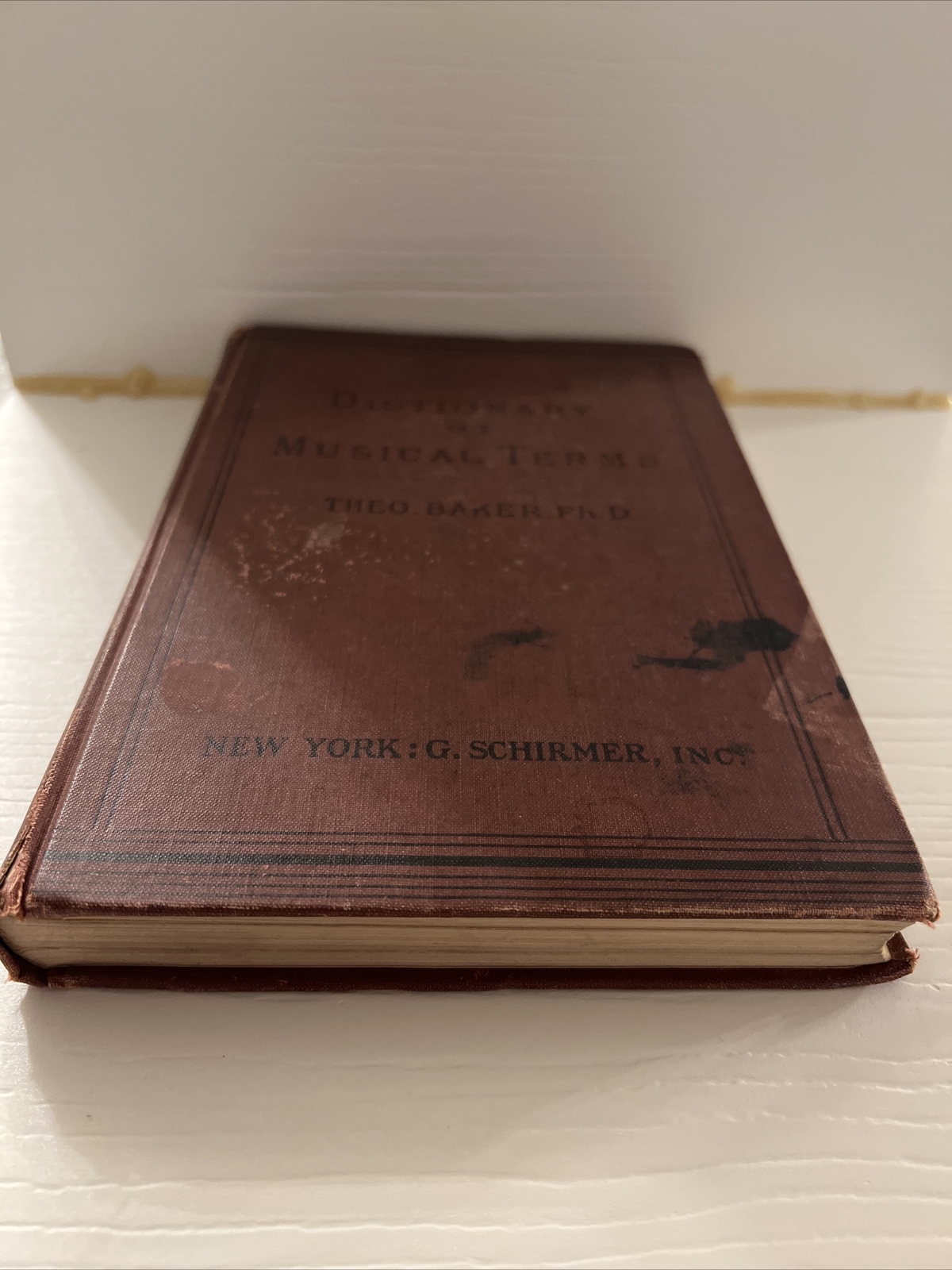 Dictionary of Musical Terms ︱Theo. Baker Ph.D ︱ 1923︱Vintage Book