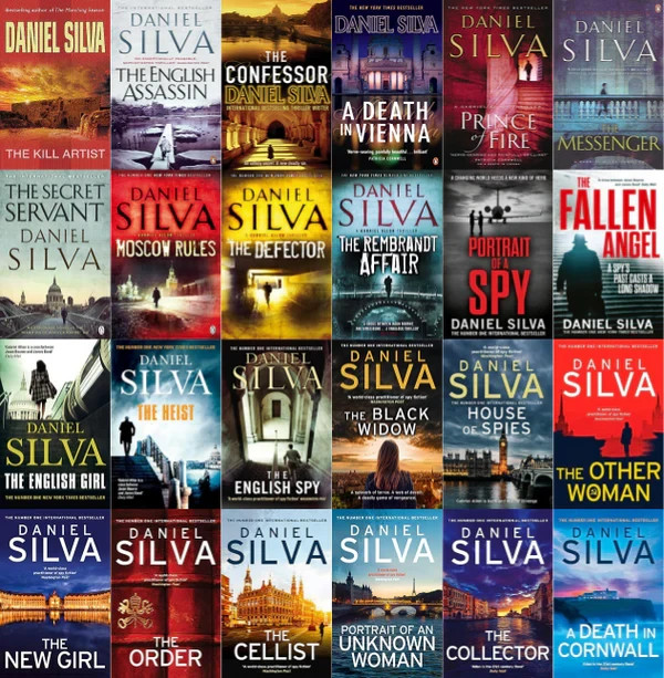 Complete Set Series – Lot of 25 Gabriel Allon books by Daniel Silva Kill Artist