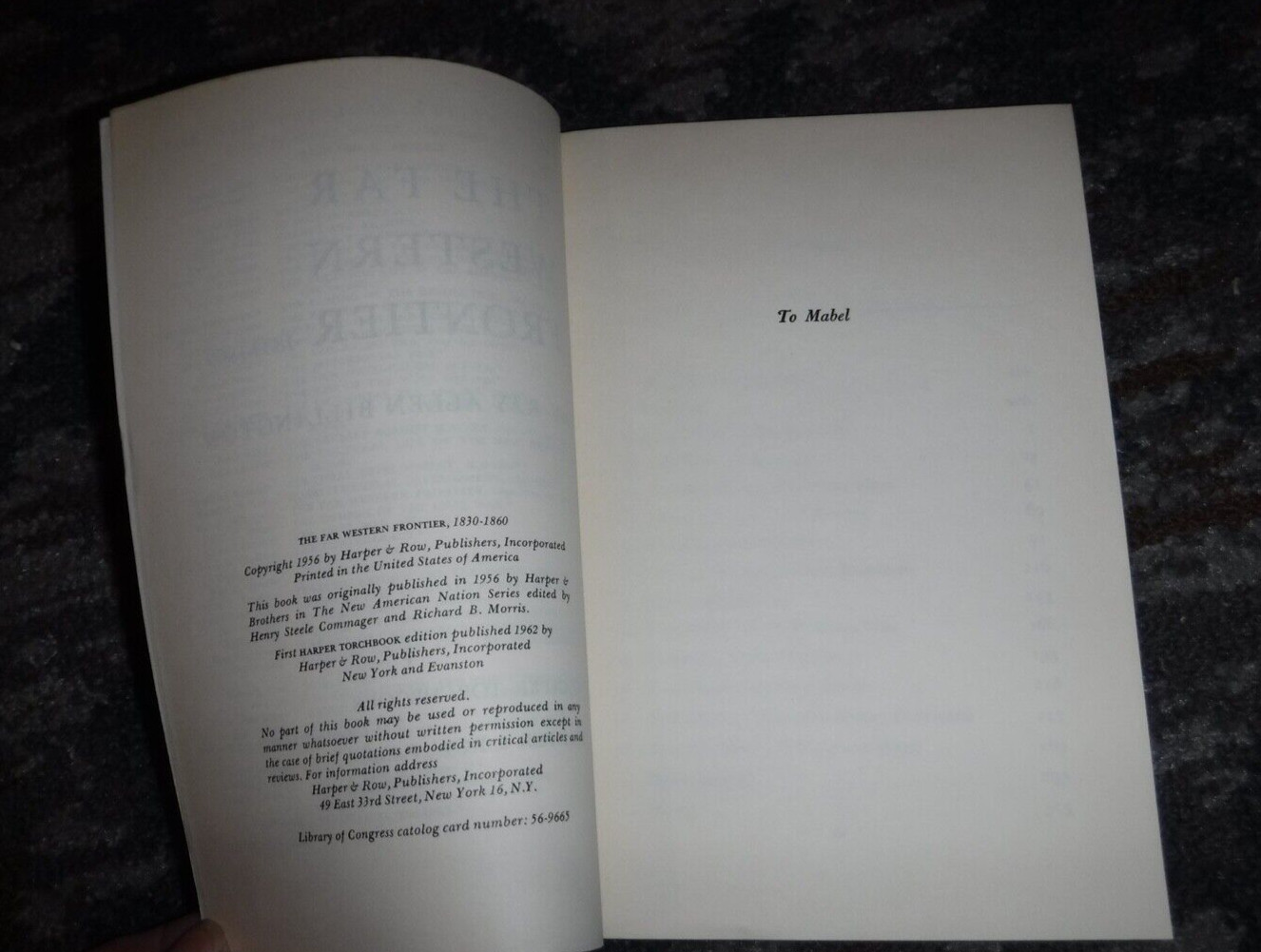 The Far Western Frontier 1830-1860. by Ray Allen Billington