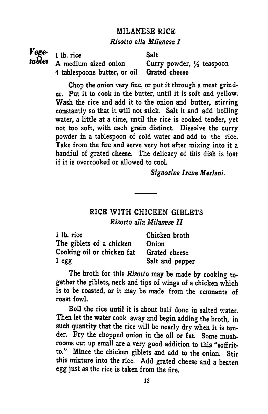 1918 Practical Italian Recipes For American Kitchens Cook Book 32 Pages