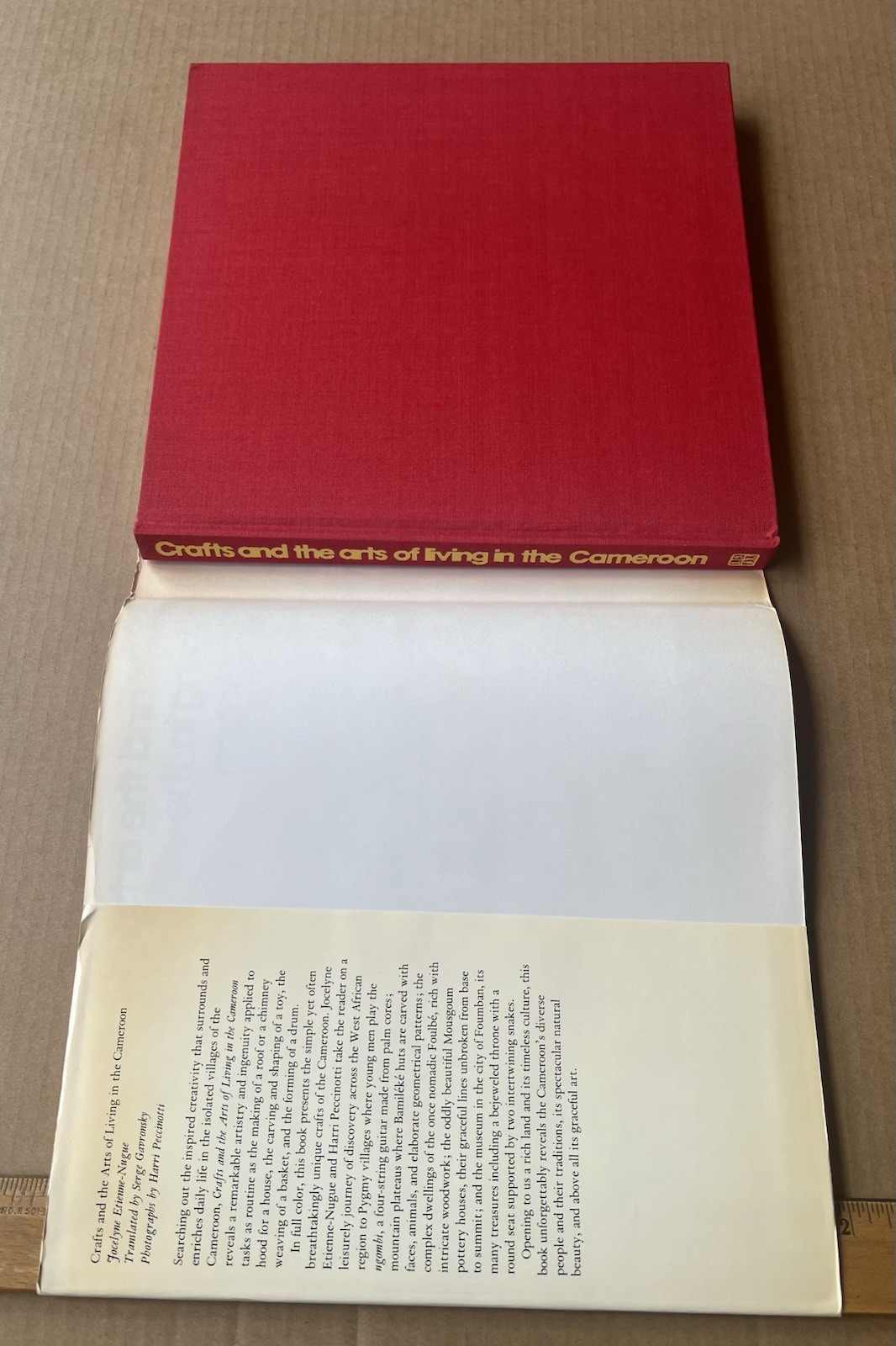 Crafts and the Arts of Living in the Cameroon 1982 HC DJ African Art Ethnography