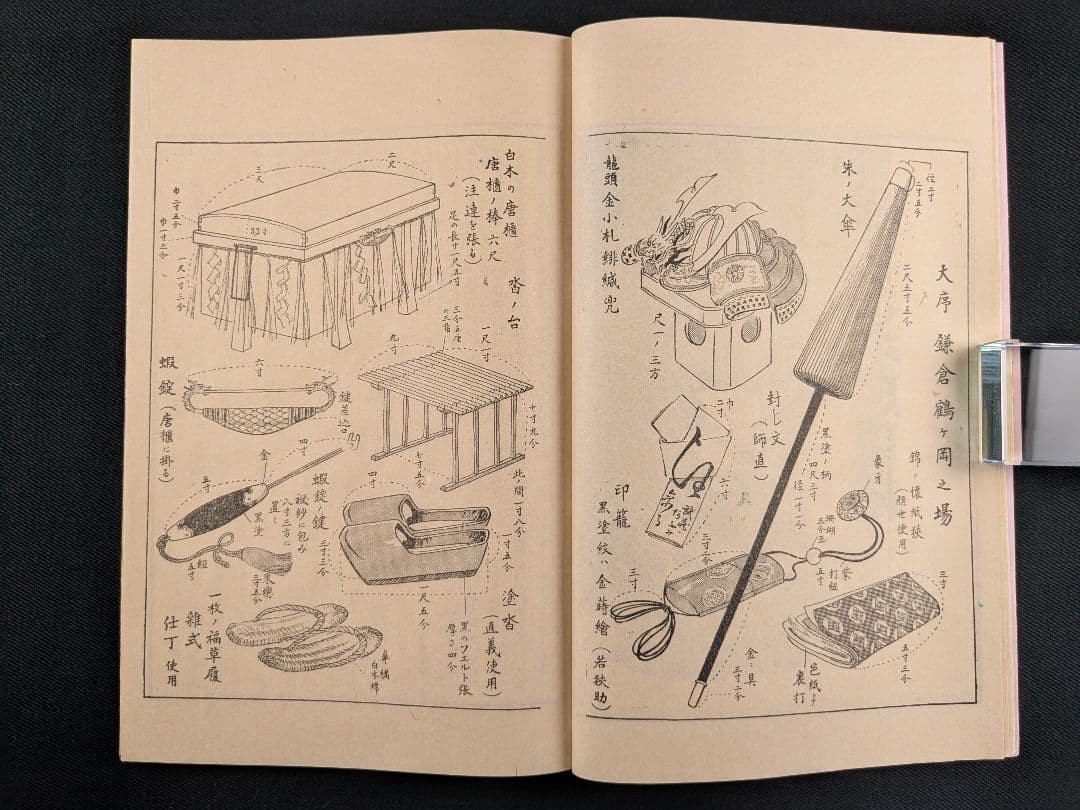 Illustrated Plays and Dances Vol 1 Colored Woodblock Print with Bag 9.3×6.3in